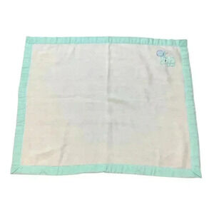 First Moments Baby Nursery Blanket Teddy Bear Balloon Polka Dots 35x43